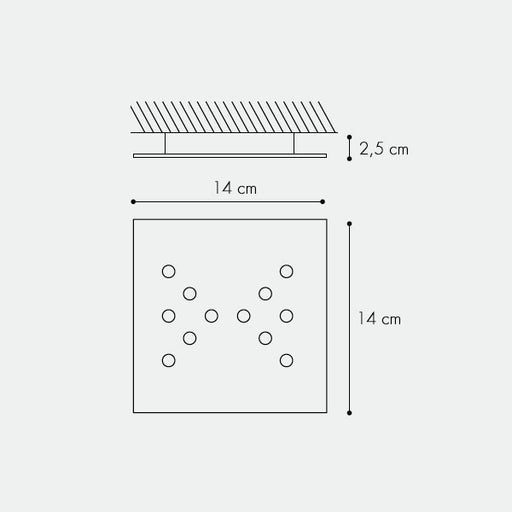 icone di luce Swing Soffitto misure 1
