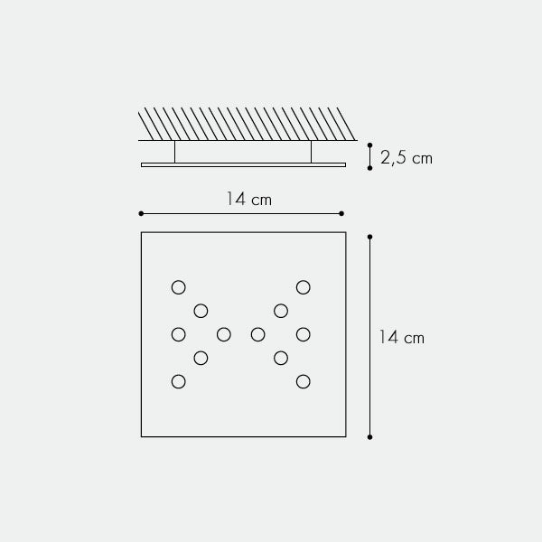 icone di luce Swing Soffitto misure 1