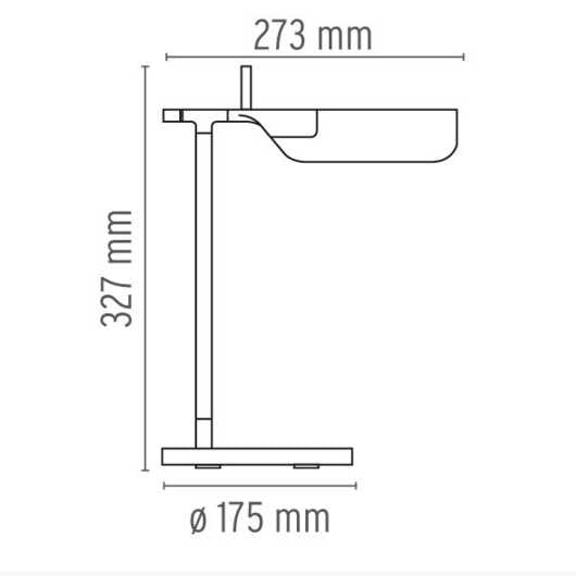 Flos Tab Tavolo misure