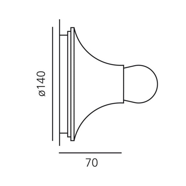 Artemide teti parete soffitto misure