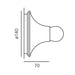 Artemide teti parete soffitto misure