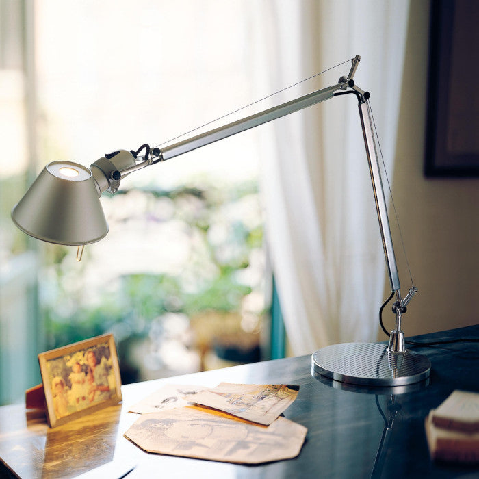 Tolomeo Tavolo Mini-Alluminio-Base Colore Alluminio
