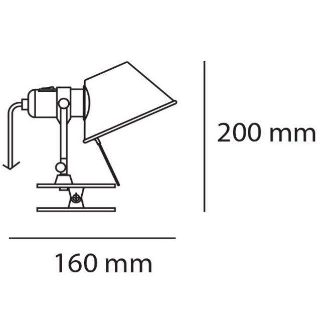 artemide Tolomeo Pinza Micro misure